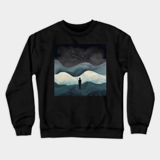 Cosmic contemplation Crewneck Sweatshirt